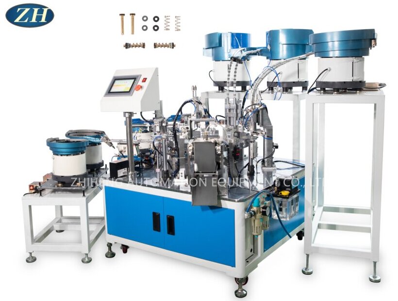 White Rod Sealing Ring Spring Assembly Machine Line keselamatan yang baik