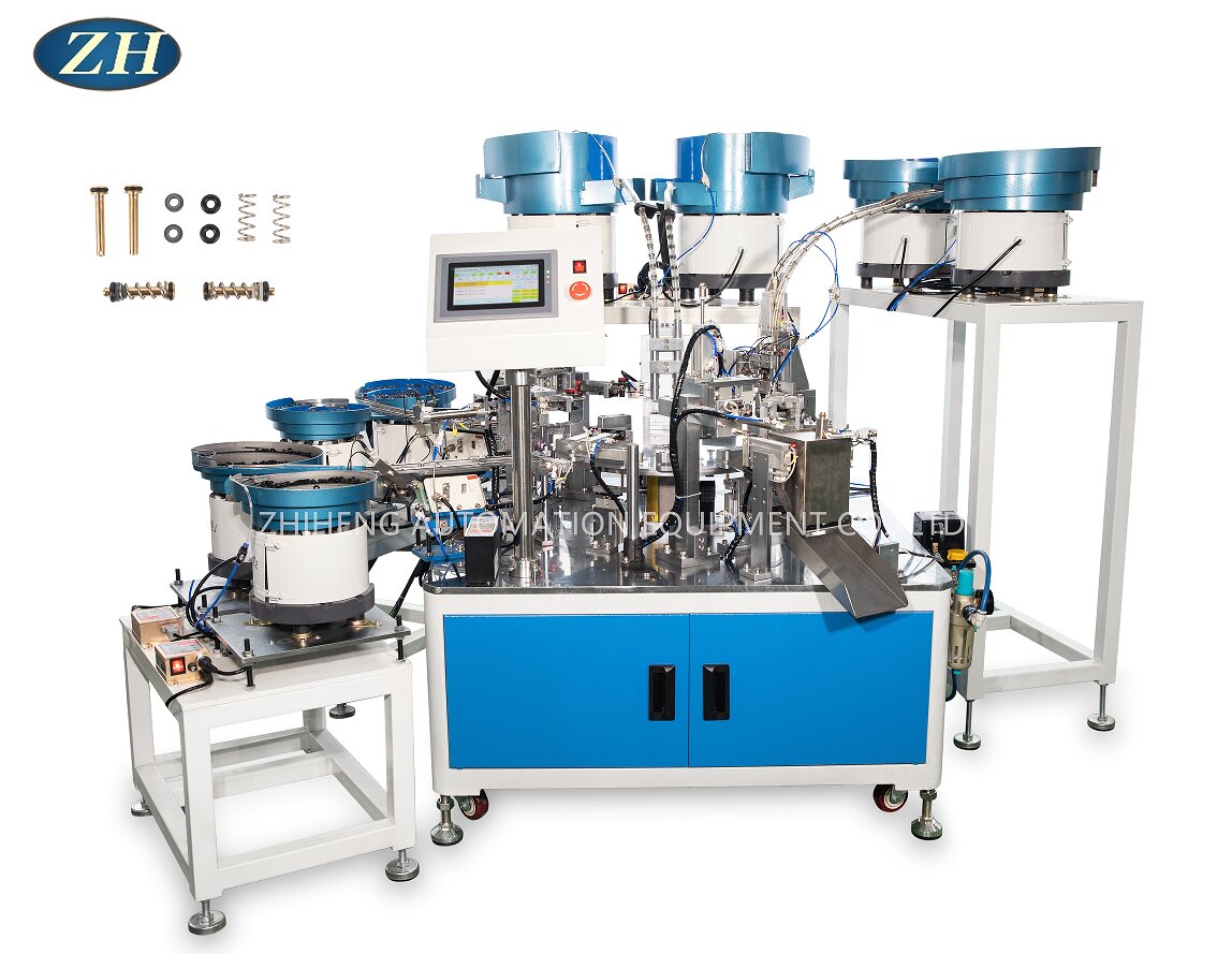 Rod White Sealing Ring Spring Assembly Machine Line Kebolehpercayaan